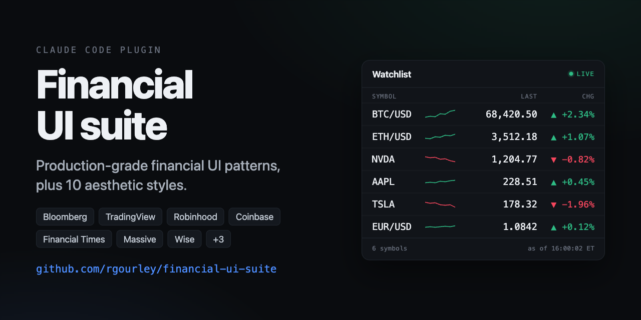 Financial UI Patterns promo image